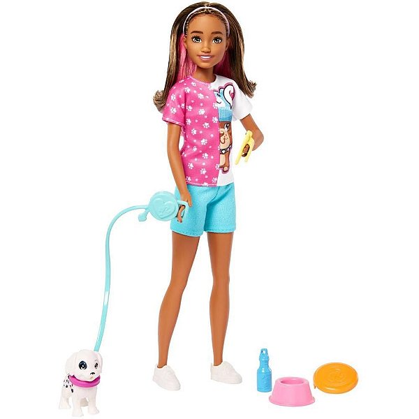 Barbie Family Skipper First Jobs Dog Walker Mattel