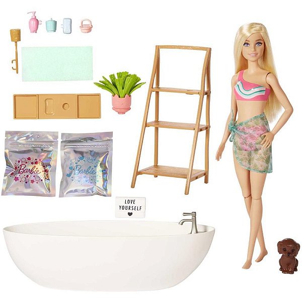 Barbie Fashion Cjto Banho De Espuma Relaxante Mattel