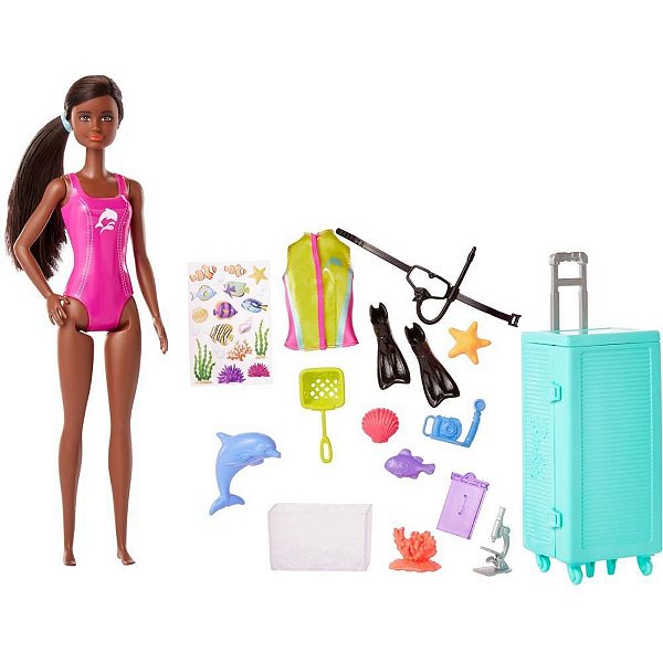 Barbie Profissoes Barbie Biologa Marinha Mattel
