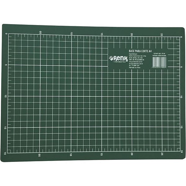 Base Para Corte A4 21X30Cm Verde Kit