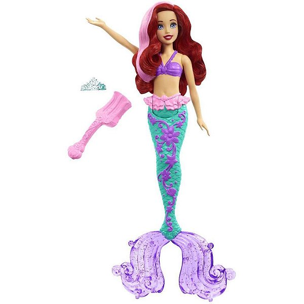 Boneca Disney Princesa Ariel Cabelo Surpresa Mattel