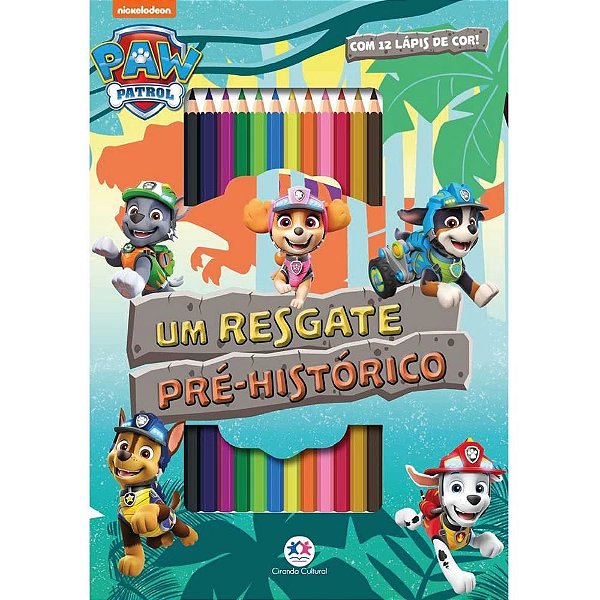 Livro Infantil Colorir Patrulha Canina Kit Colorir Magic Kids