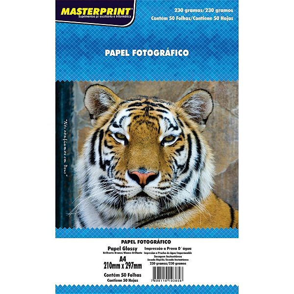 Papel Fotografico Inkjet A4 230G Masterprint
