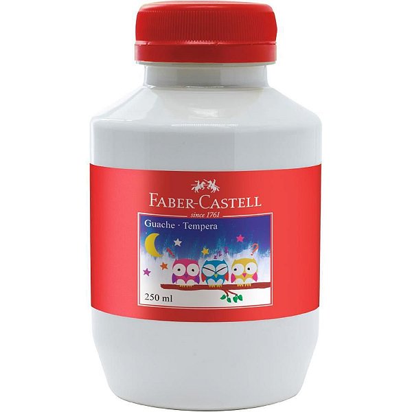 Tinta Guache 250Ml Branco Faber-Castell