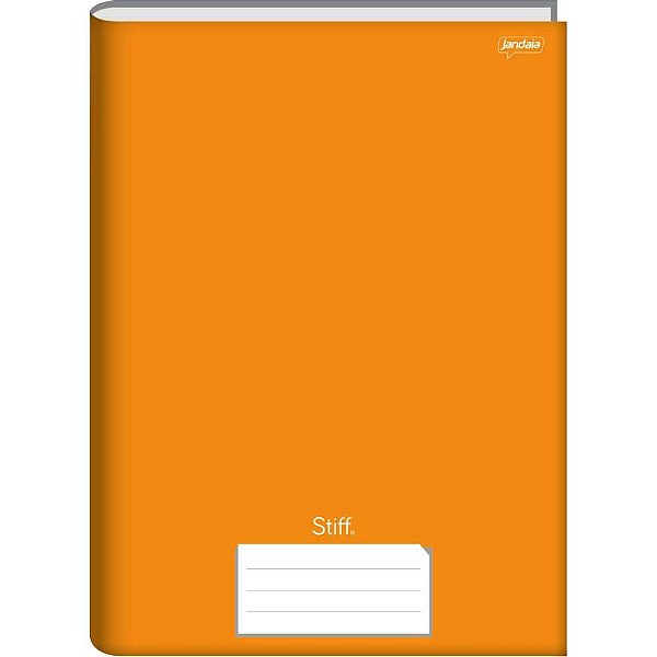 Caderno brochurao capa dura Stiff 48fls univ. laranja Pct.c/10 58368-55 Jandaia