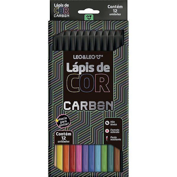 Lapis de cor redondo Carbon line 12 cores Pct.c/06 4430 Leonora