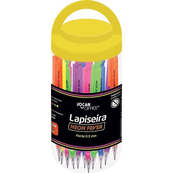 Lapiseira 0.5mm Neon fever triang.c/graf.6core Pote-24 92021 Leonora