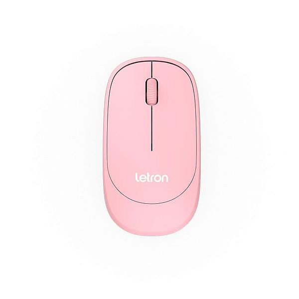 Mouse optico sem fio Letron 1000dpi color fit rosa Unidade 74341 Leonora