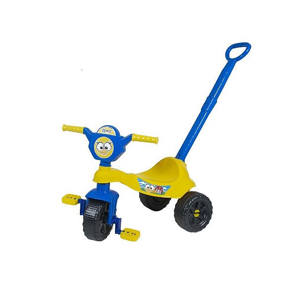 Triciclo Kemotoca peninha c/haste 25kg Unidade Bq0511m Kendy brinquedos