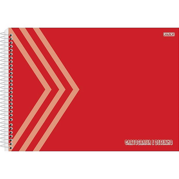 Caderno desenho univ capa dura Vermelho 60f Pct.c/05 10364 Sd inovacoes