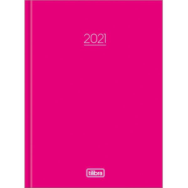 Agenda Tilibra 2021 Pepper Rosa Costurada Cd 160F Tilibra