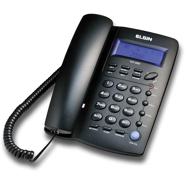 Aparelho Telefônico Com Fio Tcf-3000 C/id.chamadas Preto Elgin