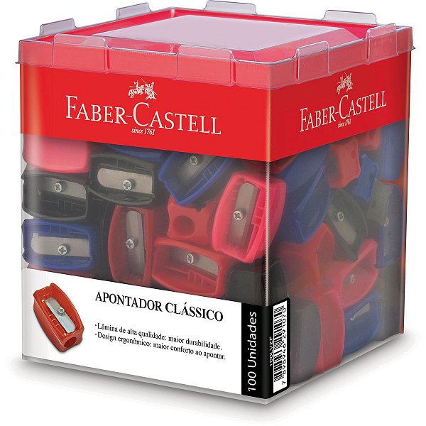 Apontador Sem Depósito Simples Clássico Faber-Castell