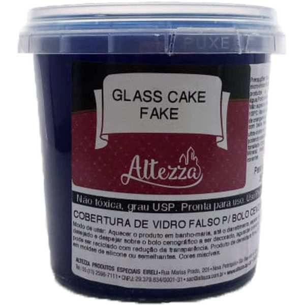 Artigo Para Festa Glass Cake Fake Transp.az.390G Altezza