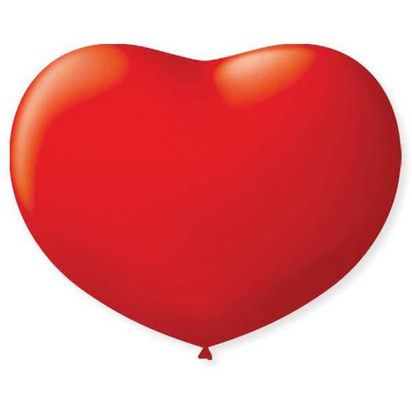 Balão Coração 6Pol Vermelho Quente São Roque