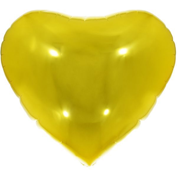 Balão Metalizado Coração Dourado 45Cm. Make+