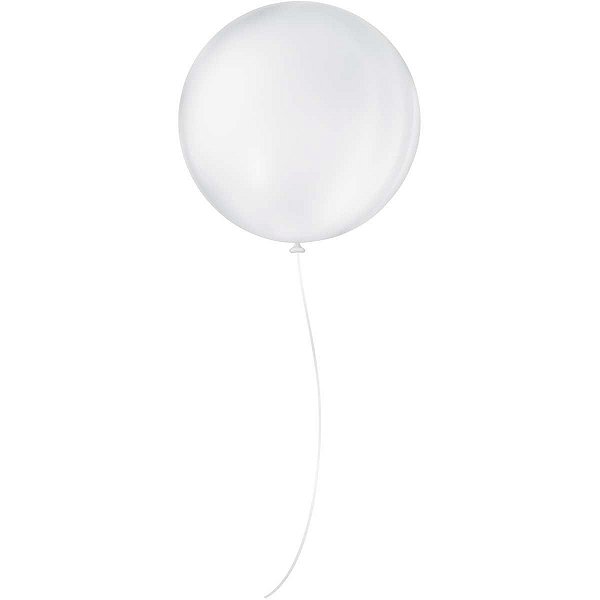 Balão Para Decoração Redondo N.05 Branco Polar São Roque