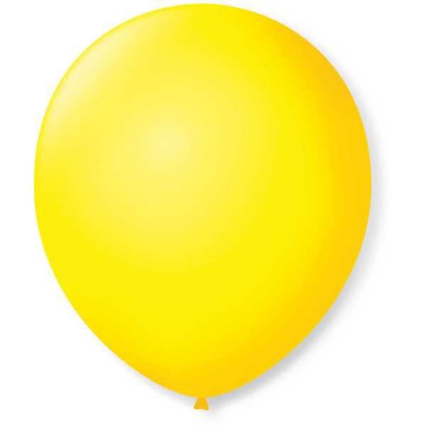 Balão Para Decoração Redondo N.09 Amarelo Citrino São Roque