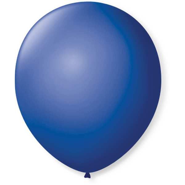 Balão Para Decoração Redondo N.09 Azul Cobalto São Roque