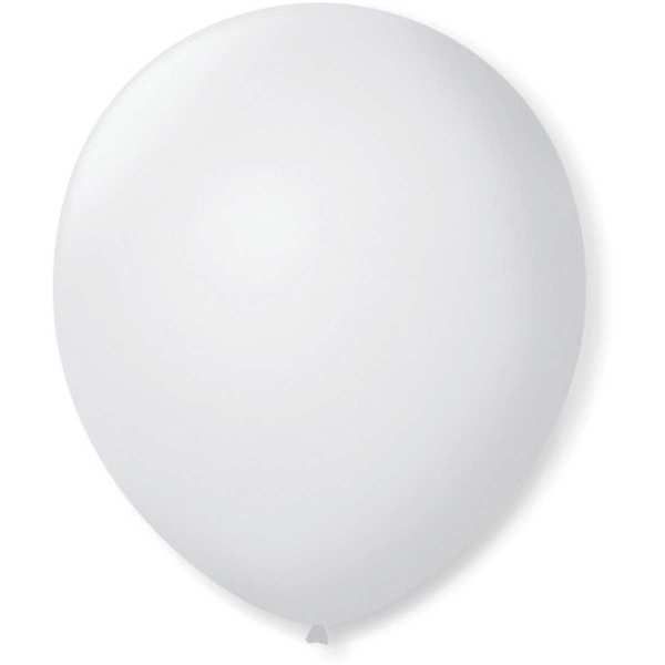Balão Para Decoração Redondo N.09 Branco Polar São Roque
