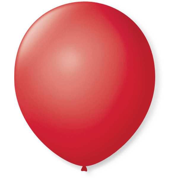 Balão Para Decoração Redondo N.09 Vermelho Rubi São Roque