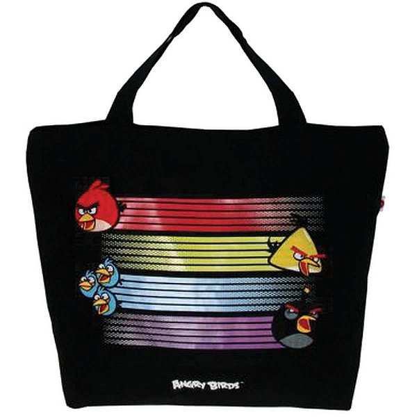 Bolsa Shopping Bag/tote Angry Birds 1Bolso Preto Santino