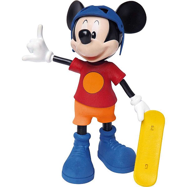Boneco E Personagem Mickey Radical C/som 31Cm. Elka