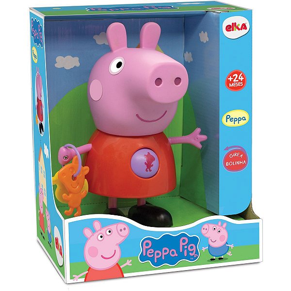 Boneco E Personagem Peppa Pig Atividades 24Cm. Elka