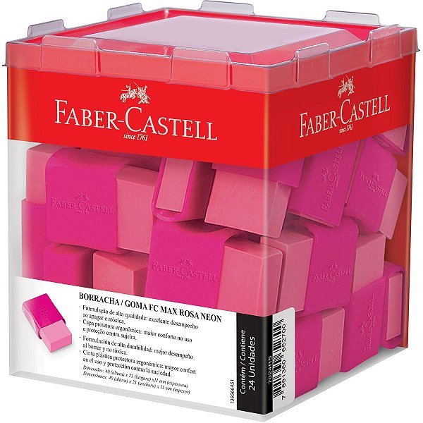 Borracha Colorida Fc Max Rosa Faber-Castell