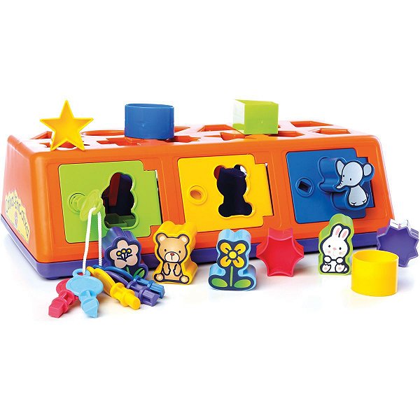 Brinquedo Educativo Caixa-Encaixa A Partir De 1Ano Estrela