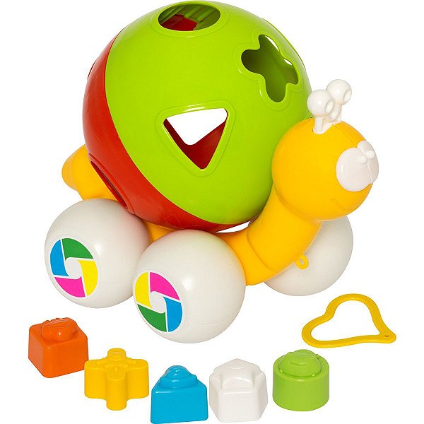 Brinquedo Educativo Caracol C/blocos Merco Toys