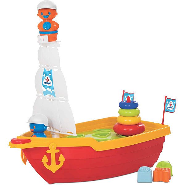 Brinquedo Educativo Mega Barco Didático 43Cm. Merco Toys