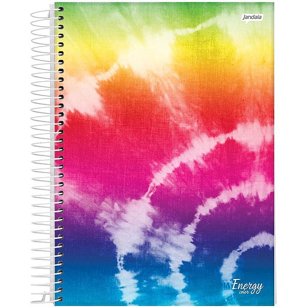 Caderno 01X1 Capa Dura 2021 Energy Color 80Fls. Jandaia