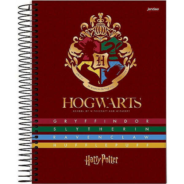 Caderno 10X1 Capa Dura 2021 Harry Potter 200Fls. Jandaia
