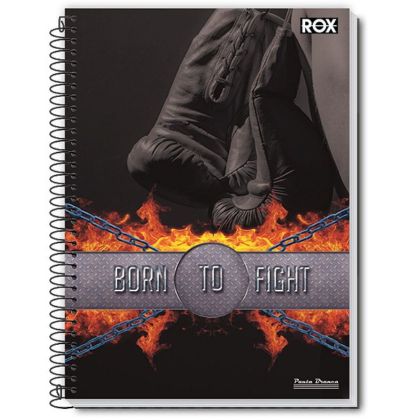 Caderno 10X1 Capa Dura 2021 Rox 200Fls. Pauta Branca