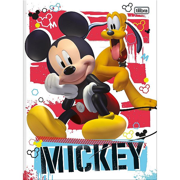 Caderno Brochurao Capa Dura Mickey 80Fls. Tilibra