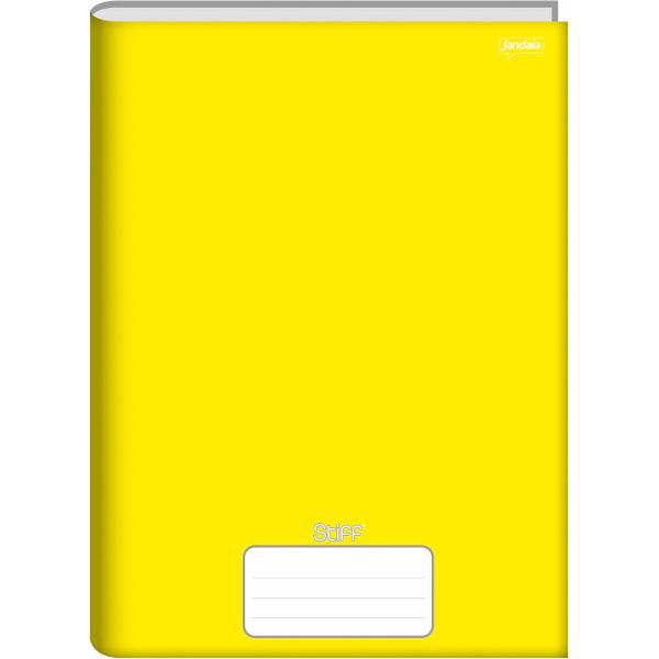 Caderno Brochurao Capa Dura Stiff 96 Folhas Amarelo Jandaia