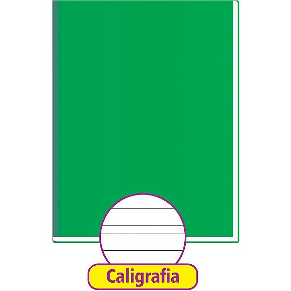 Caderno Caligrafia Capa Dura Liso 48Fl Brochurao Verde Tamoio