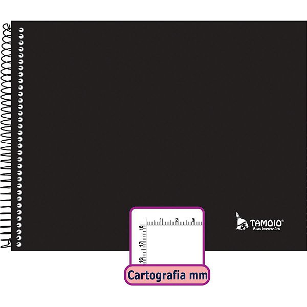 Caderno Desenho Milimetrado Liso 48F Univ Esp Capa Dura Tamoio