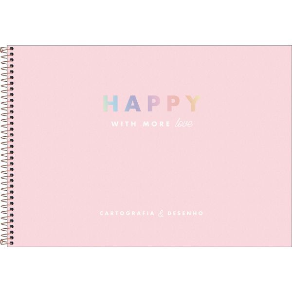 Caderno Desenho Univ Capa Dura Happy 80Fls. Tilibra