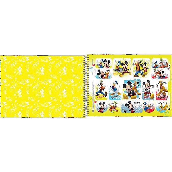 Caderno Desenho Univ Capa Dura Mickey 80Fls. Tilibra