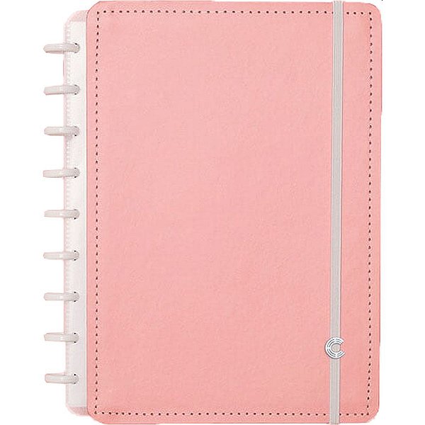 Caderno Inteligente Medio Rose Pastel 80Fls. Caderno Inteligente