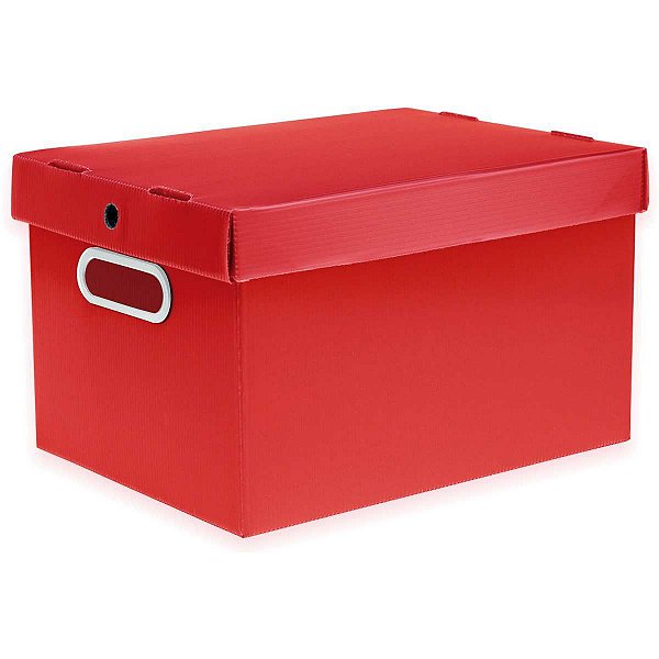 Caixa Organizadora Prontobox Verm.440X320X260 Gd Polycart