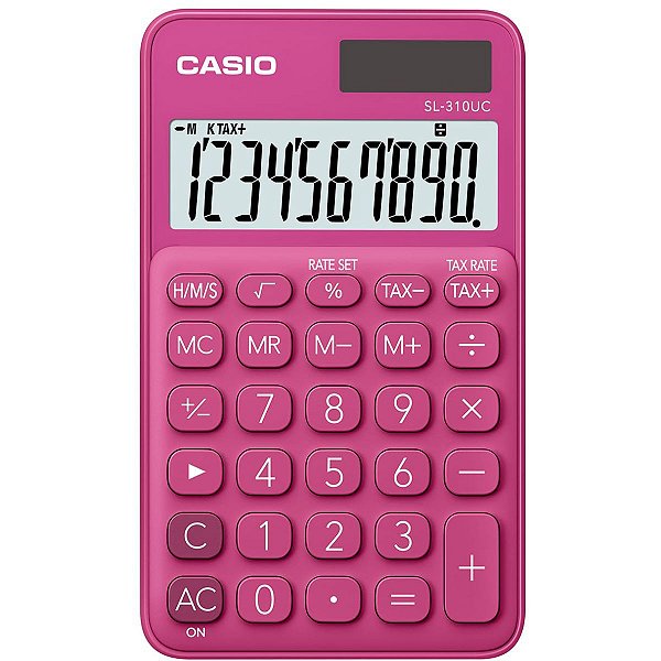 Calculadora De Mesa 10Dig.rosa Solar/bat.fun.h/tx Casio