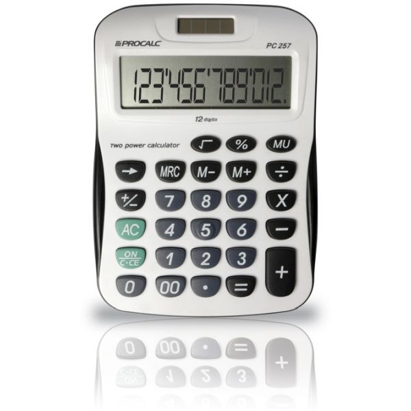 Calculadora De Mesa 12Dig.visor Inc.roll Over Procalc