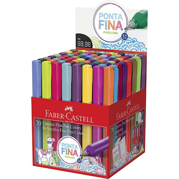 Caneta Com Ponta Porosa Fine Pen Colors Cores Sortidas Faber-Castell