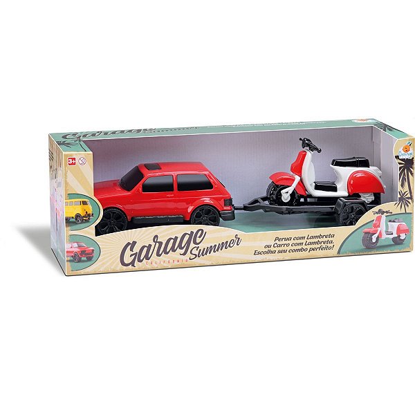 Carrinho Garage Summer Car Cores Sortid Orange Toys