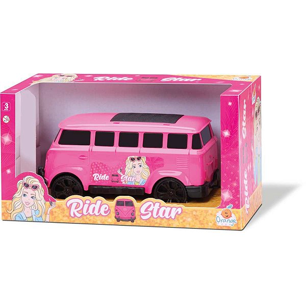 Carrinho Kombi Ride Star Rosa Orange Toys