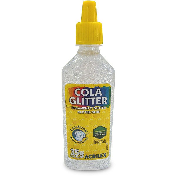Cola Com Glitter Tubo 35G. Cristal Acrilex
