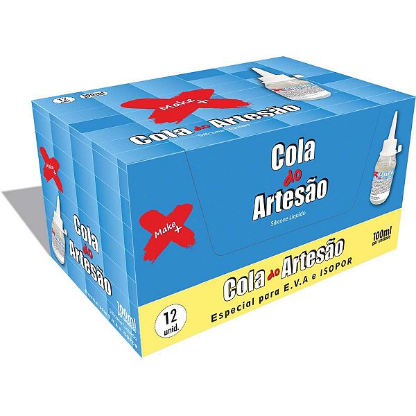 Cola Para Artesanato Artesao Silicone Liquido 100Ml Make+